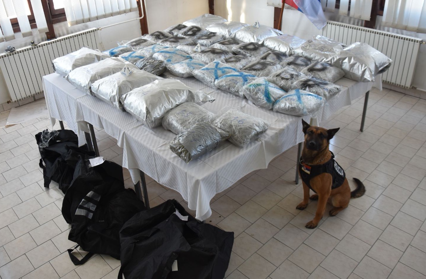 Policija u Palјevu kod Novog Pazara zaplenila oko 63 kilograma marihuane